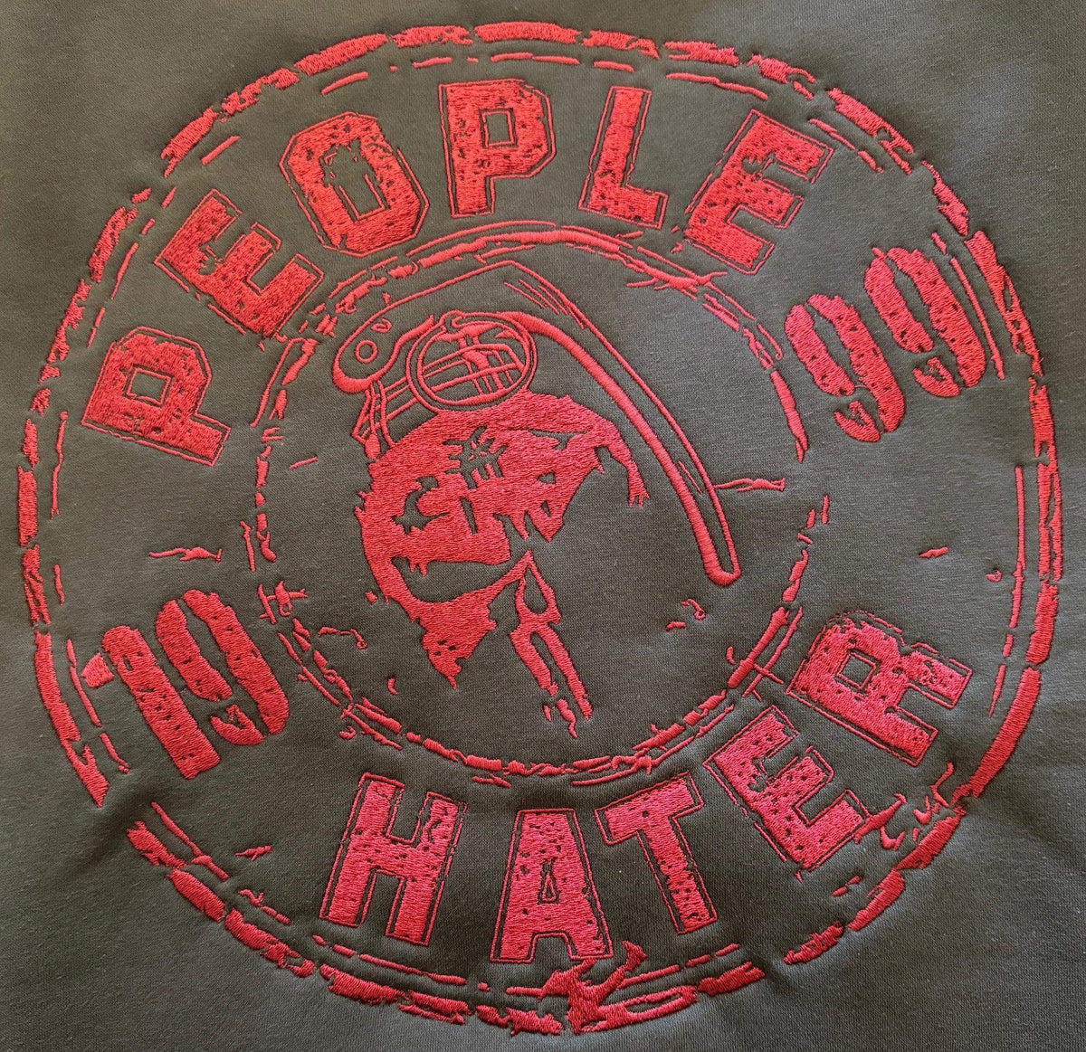 bestickter Hoodie People Hater